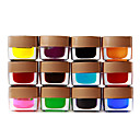 12 coloridas esmalte construtor gel nail art 8ml