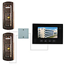 7 Inch Touch Screen Video Door Phone (Pinhole Camera, Support 2 Doors)