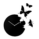 Butterfly Acrylic Mute Wall Clock
