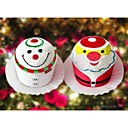 santa claus & sneeuwpop taart handdoek (set van 2)