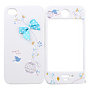 Full Body Case for iPhone 4/4S - Blue Ribbon & Cutie Bird