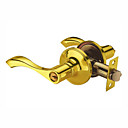 Gold Finish Zinc Alloy Left Hand or Right Hand Single Latch Bolt Door Keyed Lever