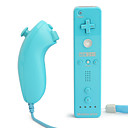 2-in-1 MotionPlus Remote Controller and Nunchuk for Wii/Wii U (Blue)