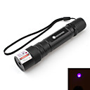 lampe de poche en forme de pointeur laser bleu avec batterie (5mW, 405 nm, noir)