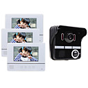 7 Inch TFT-LCD Color Video Door Phone Touch Panel (1 Camera + 3 Monitor)
