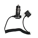 Mini USB Car Charger Adapter with Coil Cable for iPhone (All Models)