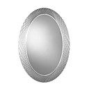 salle de bain miroir oblong avec décoration linellae réticulée