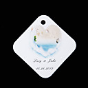 Personalized square tags - Dream of Beach (set of 36)