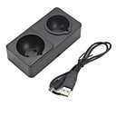 Chargeur double pour passer de contrôleur PS3 (noir)