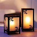 asiatique carrés lanterne (lot de 2)