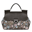 TS Oil Paint Floral Snap Close Tote Bag(35cm*27cm*16cm)