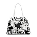 ts zebra bordado florido sacola (40cm * 30cm * 14cm)