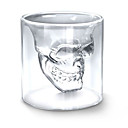 Vaso de Cristal Con Forma de Calavera