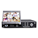 4-канальный H.264 DVR система безопасности с 7-дюймовым флип-из экрана