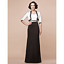 Sheath/Column Floor-length Satin Mother Of The Bride Dress With A Wrap