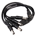 Female to 4 Male Plug DC Power Cable