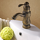 antike Messing Centerset Waschbecken Wasserhahn (antikes Kupfer-Finish)