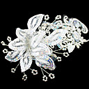 flor de noiva lindo laço / tulle / capacete com lantejoulas