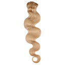 20 inch 7 stuks 70% menselijk haar lichaam wave clip in hair extensions meerdere kleuren verkrijgbaar
