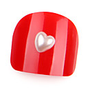 20st nail art parel nagel kunst decoratie 6mm hartvorm parel