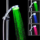 A Grade ABS Chrome Finish Color Changing LED Hanldheld Shower head