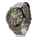 Men's Alloy Analog Mechanical Wrist Watch (Black)