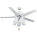 5 - Blade Two - Way Mode Ceiling Fan with 5 Lights in 3 Speed