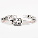 personalisierte Silber-Legierung und Strass Spange Armband