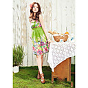 Cotton Sheath/Column Halter Sundress