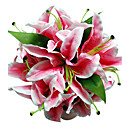 Pink Satin Lily Bridal Bouquet