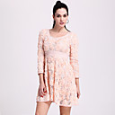 TS Ruched Flower Flair Dress (More Colors)