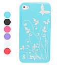 Protective Smooth Polycarbonate Front and Back Case for iPhone 4 and iPhone 4S (Butterfly, Assorted colors)