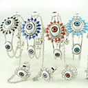 Wide Eye Ring And Bracelet With Chain (More Colors)