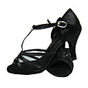 Customized Two Tone Satin T-strap Dance Performance Shoes (More Colors)