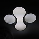 Artistic Flush Mount with 3 Lights in White