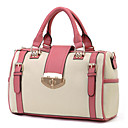 dame de la mode de PU beige sac fourre-tout avec des ceintures et des poignées en différentes couleurs