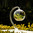 la boule pendante maîtresse vase en verre clair
