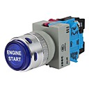 blue Light Button Ignition Switch OFF-(ON)