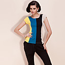 ts couleur bloc chemise élastiques