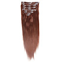 100% indian remy hair 18 inch 9pcs zijdeachtige rechte clip in hair extensions 26 kleuren verkrijgbaar