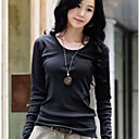 blusa de cuello alto color
