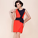 TS Color Block Elegant Sheath Dress