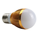  E27 3-LED 270-300Lm 3000K Warm White Light Bulb (220V, 3W)
