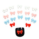 20pcs cristal noeud papillon acrylique ongles décorations d'art