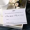 personalizar cartões de casamento de resposta - RSVP formal e simples (conjunto de 50)