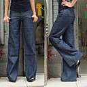 Wide Stereo classici jeans, gambe delle donne