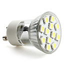 gu10 5050 SMD 12-LED blanco 120-140lm bombilla (230 V, 1,5-2W)