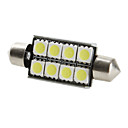 42mm 8x5050 SMD weißes Licht LED-Lampe für Auto canbus (DC 12V, 2-pack)