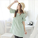 Gathered Puff Sleeve Baby Doll Long Top