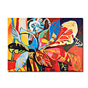 Hand-painted Abstract Oil Painting with Stretched Frame